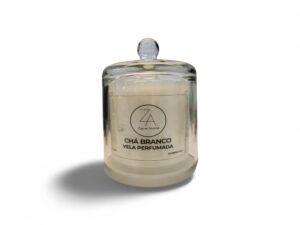 Vela Perfumada Chá Branco 200ml Luxo Transparente