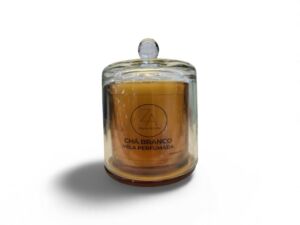 Vela Perfumada Chá Branco 200ml Luxo Âmbar