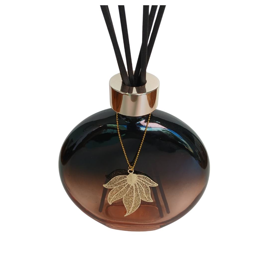 frasco Leonice luxo 400ml Ambar degrade coleçao leonice f14