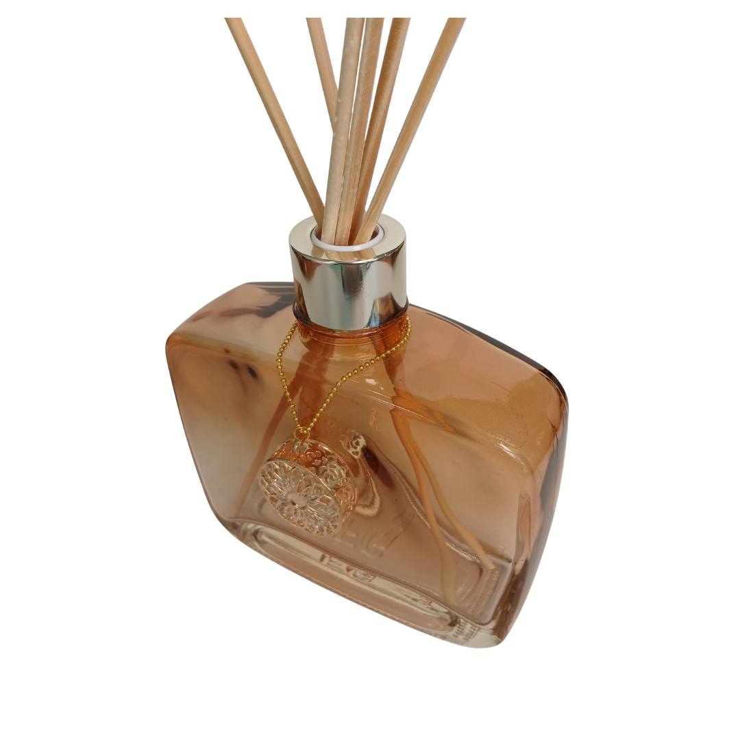 frasco Zyon luxo 400ml cor mel degrade coleçao Zyon f1