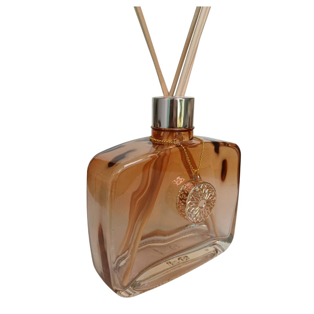 frasco Zyon luxo 400ml cor mel degrade coleçao Zyon f2