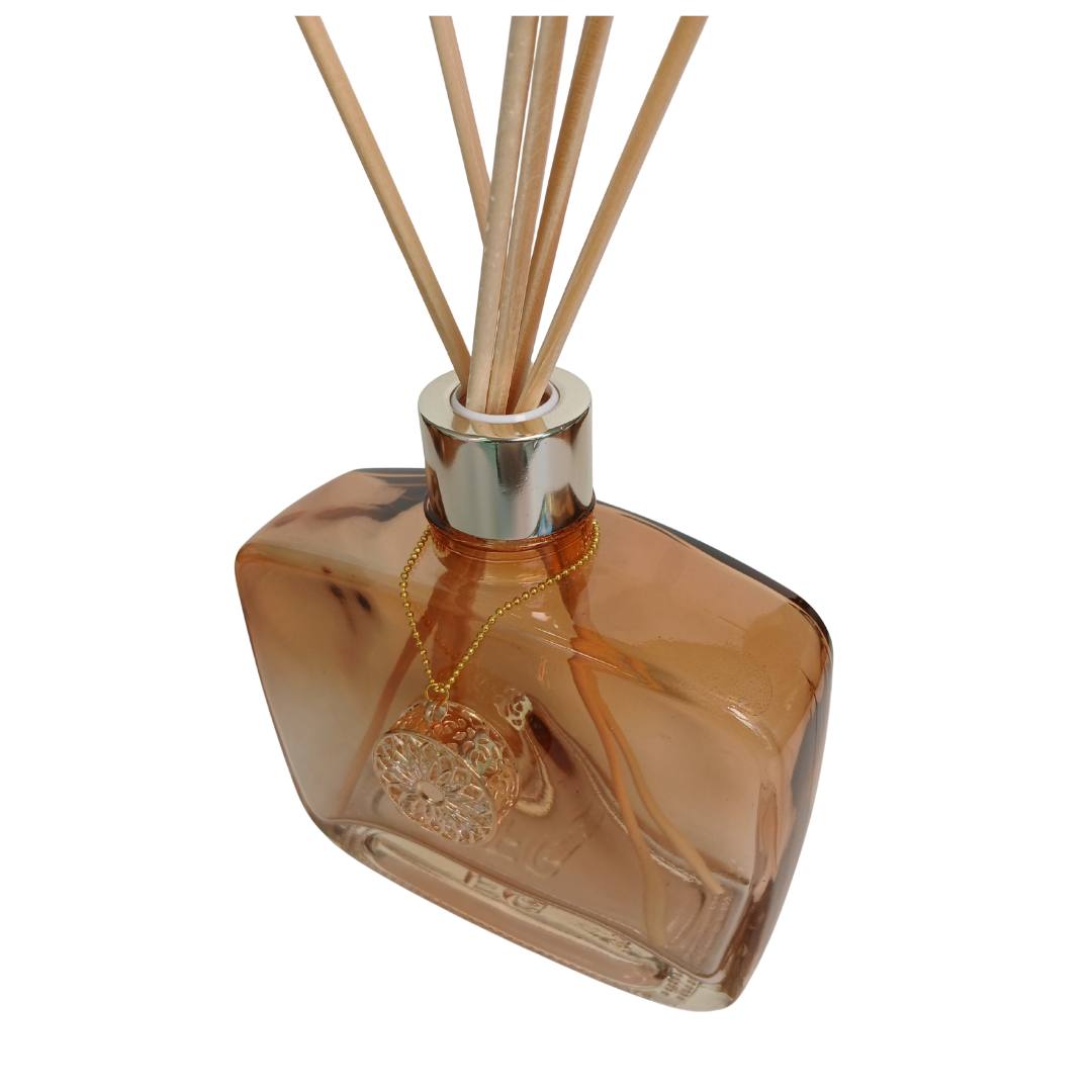 frasco Zyon luxo 400ml cor mel degrade coleçao Zyon f4